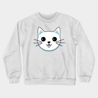 White Kitty Crewneck Sweatshirt